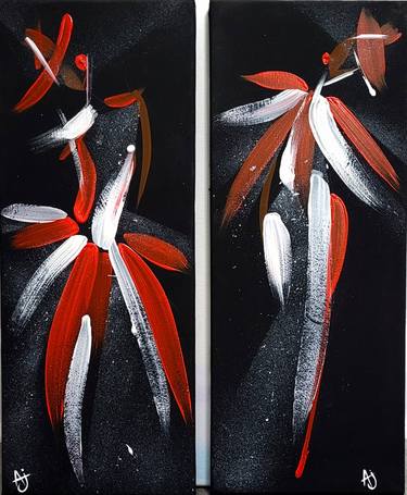 Original Art Deco Abstract Paintings by Jemal Abramova