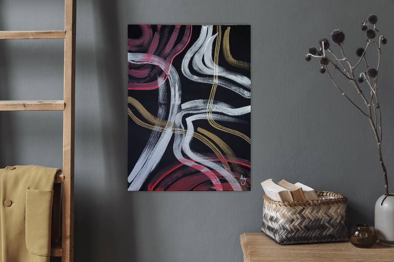 Original Abstract Expressionism Abstract Painting by Jemal Abramova