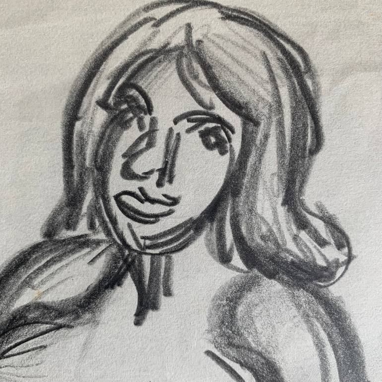 Original Figurative Nude Drawing by Fábio Vidal