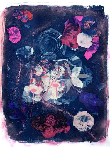 Original Floral Collage by Susan Murie