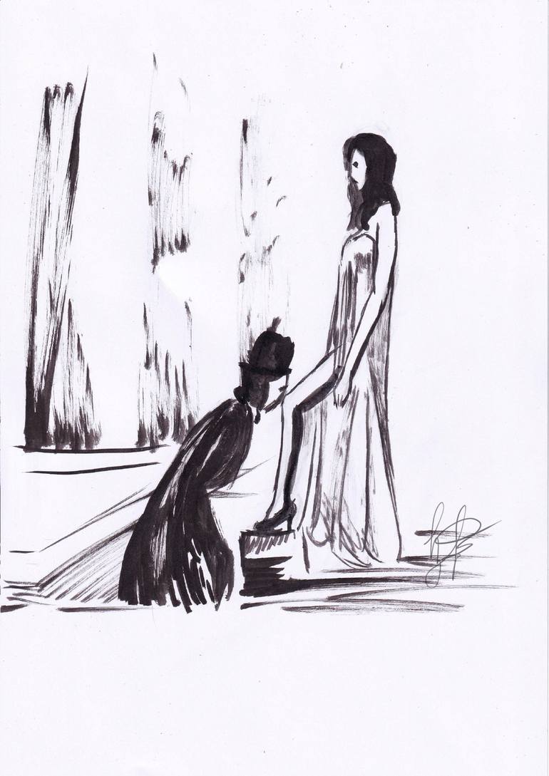Print of Fine Art Women Drawing by Yehor Bulbak