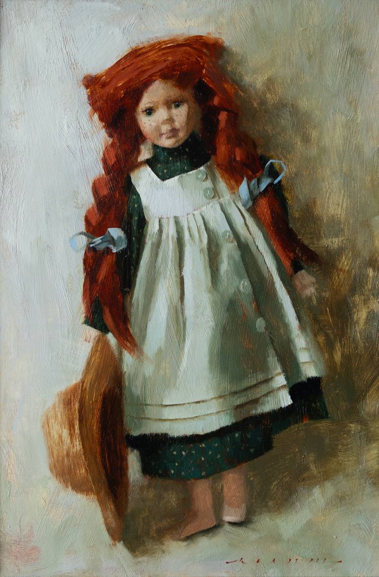 Original Figurative Children Painting by Rostyslav Malysh