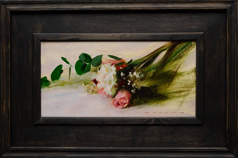 Original Floral Painting by Rostyslav Malysh