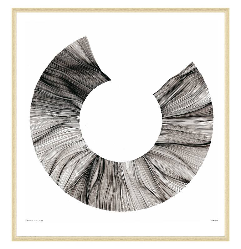 Original Black & White Abstract Drawing by Nigel Bird