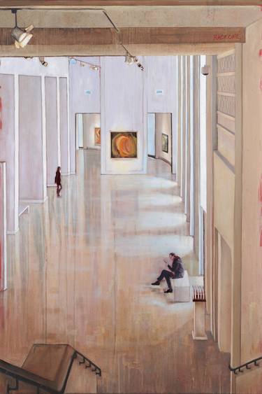 Original Figurative Places Paintings by Amanda Rackowe