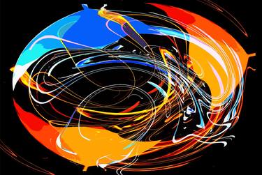 Original Abstract Expressionism Abstract Digital by Michael Bertoli