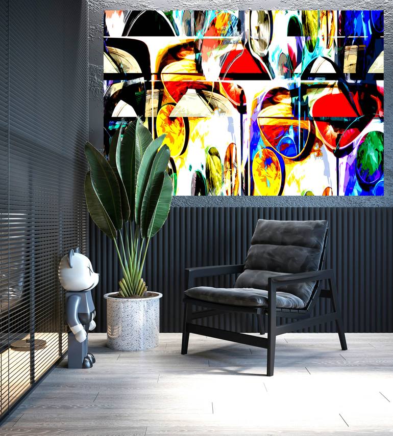 Original Abstract Expressionism Abstract Digital by Michael Bertoli