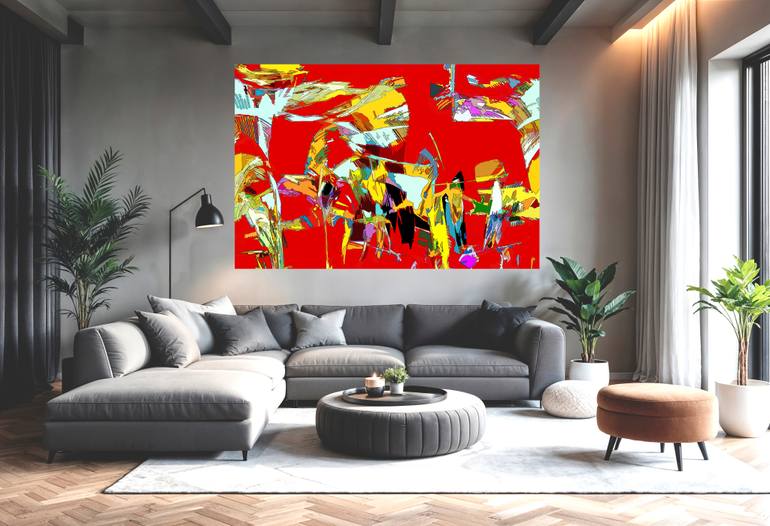 Original Abstract Expressionism Abstract Digital by Michael Bertoli