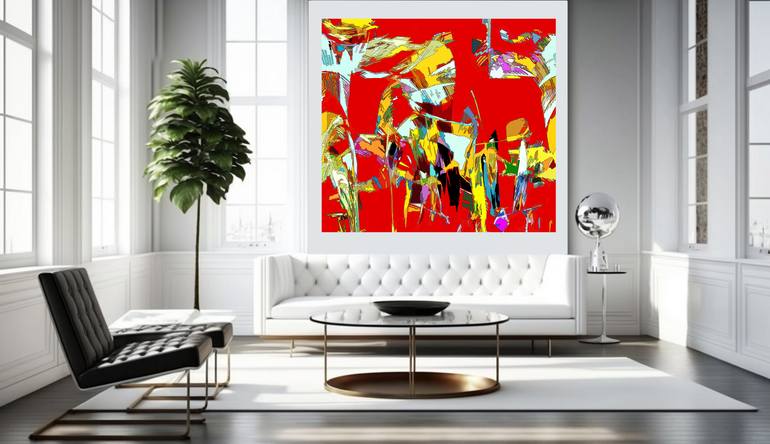 Original Abstract Expressionism Abstract Digital by Michael Bertoli