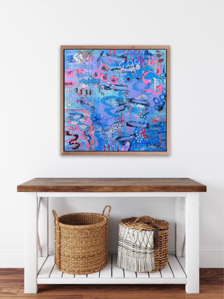 Original Abstract Expressionism Abstract Painting by Lindy Farley