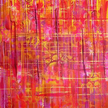 Original Abstract Patterns Painting by Lindy Farley
