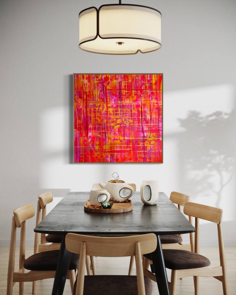 Original Abstract Patterns Painting by Lindy Farley