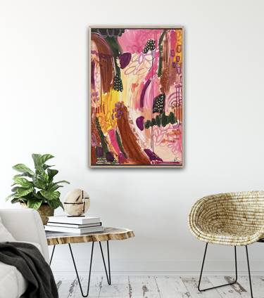 Original Abstract Expressionism Abstract Painting by Lindy Farley