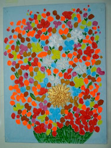 Original Contemporary Floral Paintings by Heart Canvas