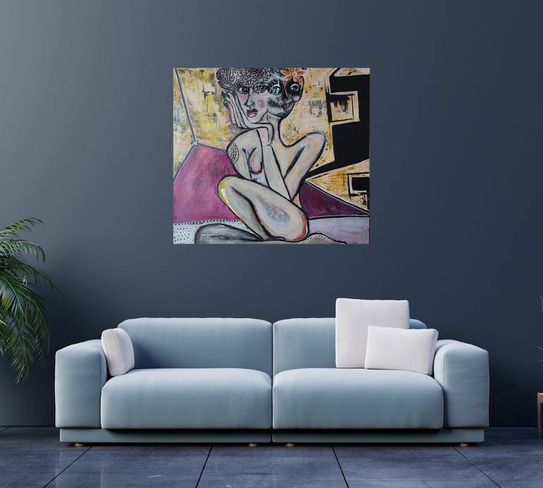 Original Figurative Abstract Painting by Rana Siba