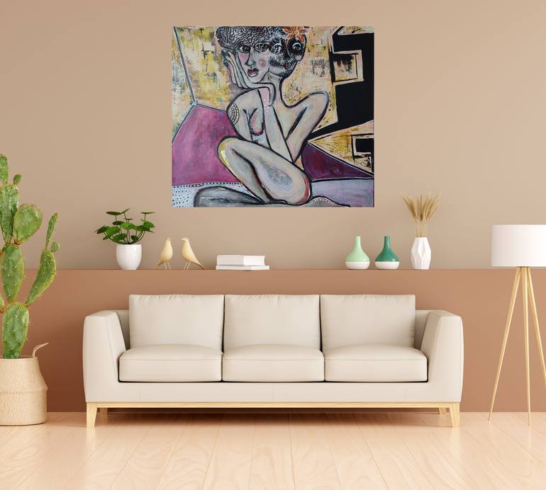 Original Figurative Abstract Painting by Rana Siba