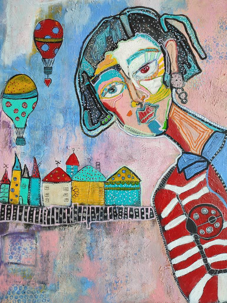 Original Figurative Men Painting by Rana Siba