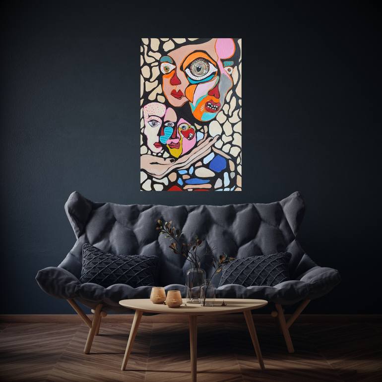 Original Figurative Abstract Painting by Rana Siba