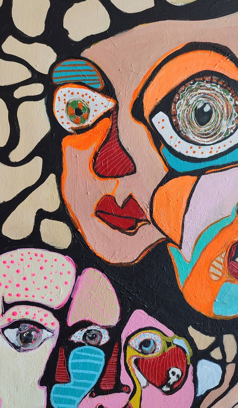 Original Figurative Abstract Painting by Rana Siba