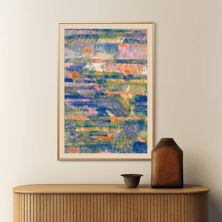 Original Conceptual Abstract Drawing by Inta Leora Vanaga