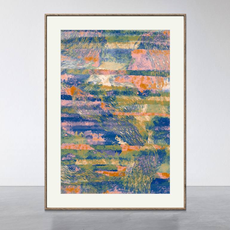 Original Conceptual Abstract Drawing by Inta Leora Vanaga