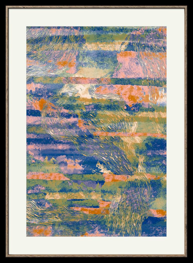 Original Conceptual Abstract Drawing by Inta Leora Vanaga