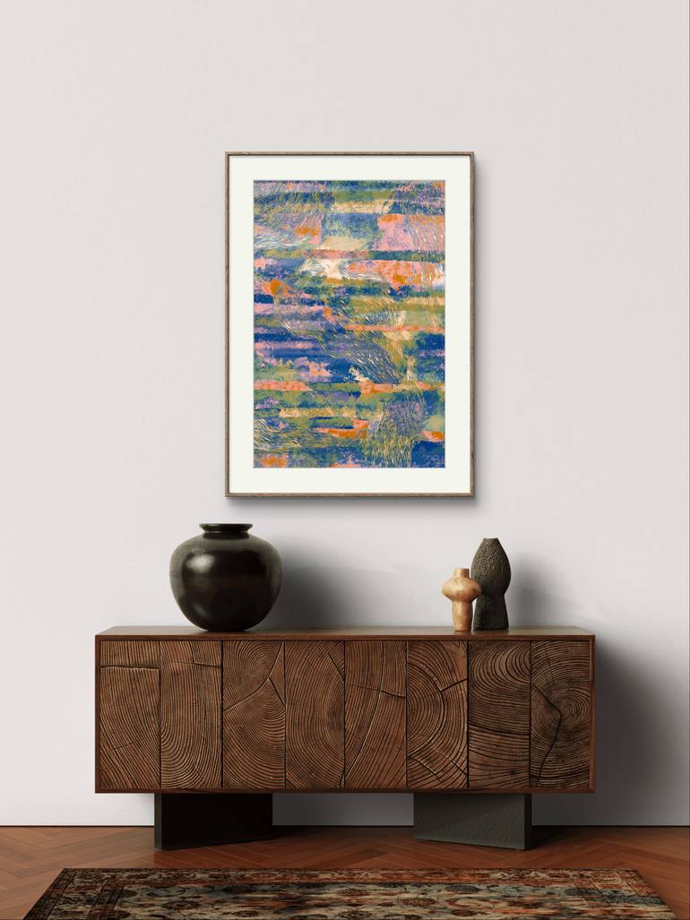 Original Conceptual Abstract Drawing by Inta Leora Vanaga