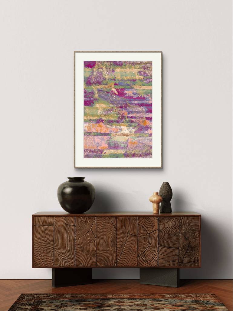 Original Conceptual Abstract Drawing by Inta Leora Vanaga