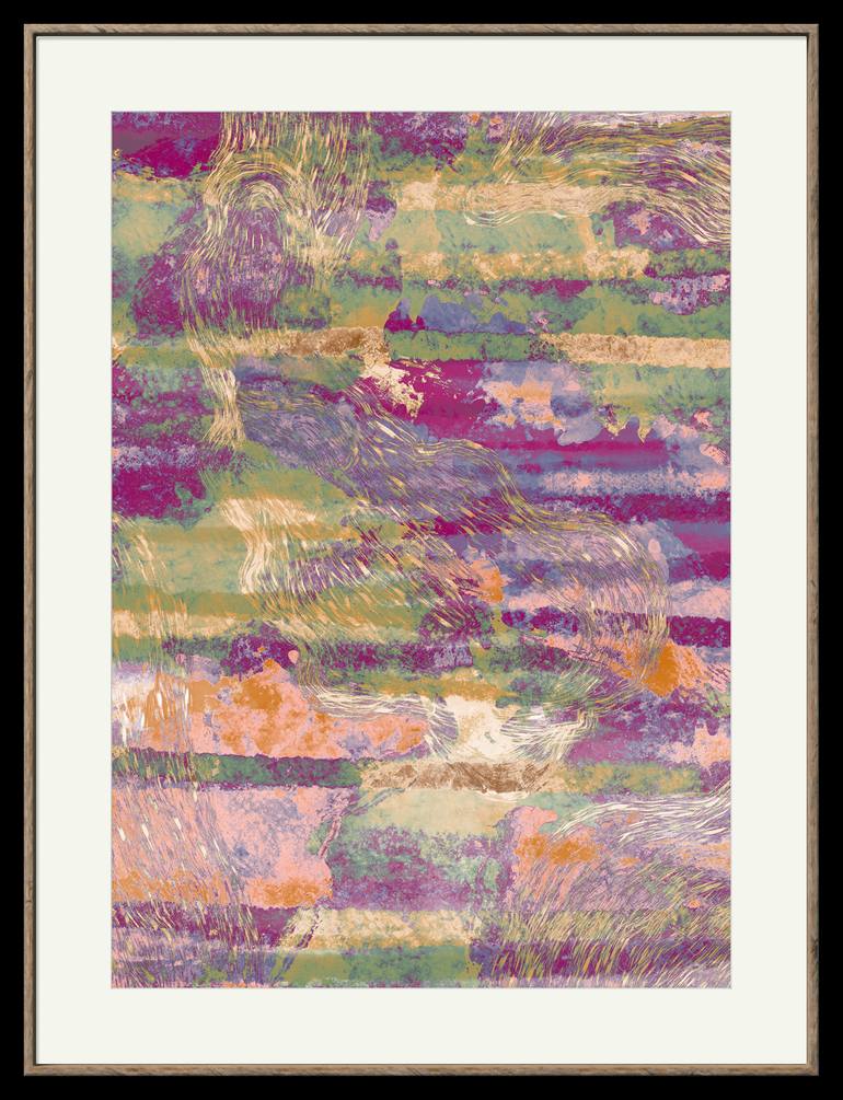 Original Conceptual Abstract Drawing by Inta Leora Vanaga