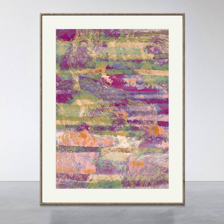 Original Conceptual Abstract Drawing by Inta Leora Vanaga