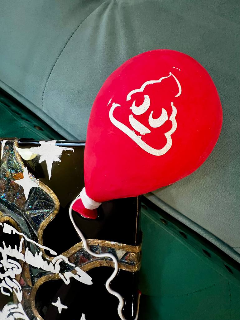 Original Abstract Expressionism Outer Space Mixed Media by Cassidy Barnes