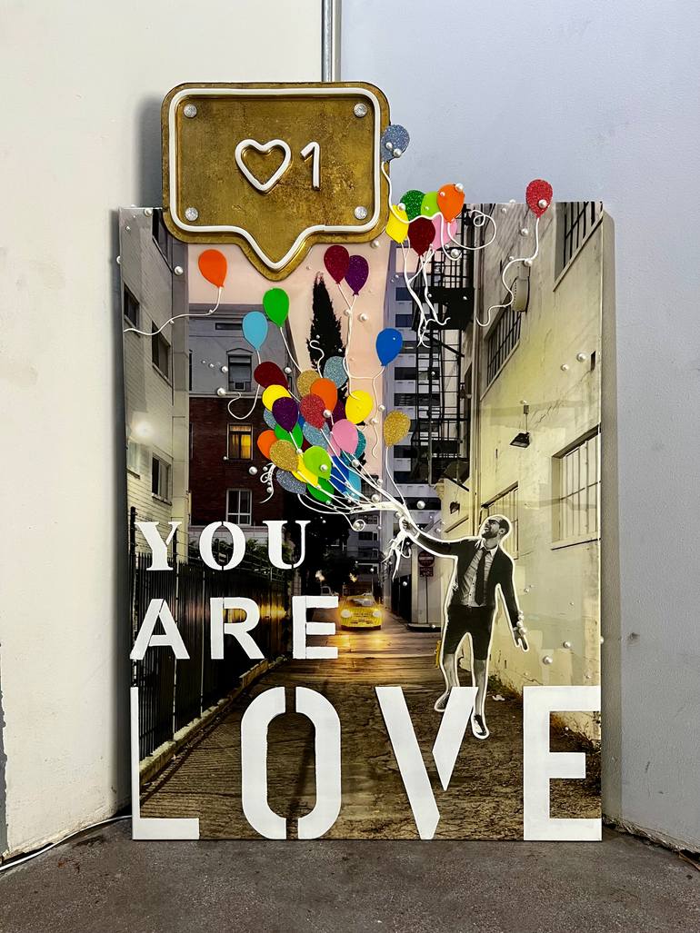 Original Contemporary Love Mixed Media by Cassidy Barnes