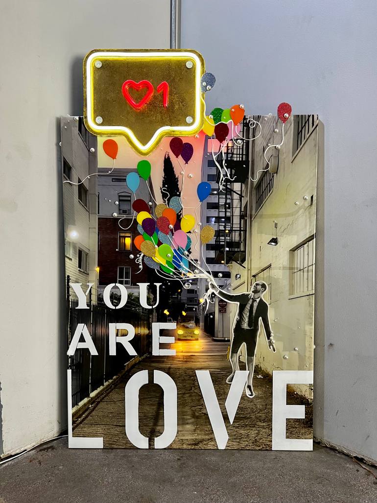 Original Contemporary Love Mixed Media by Cassidy Barnes