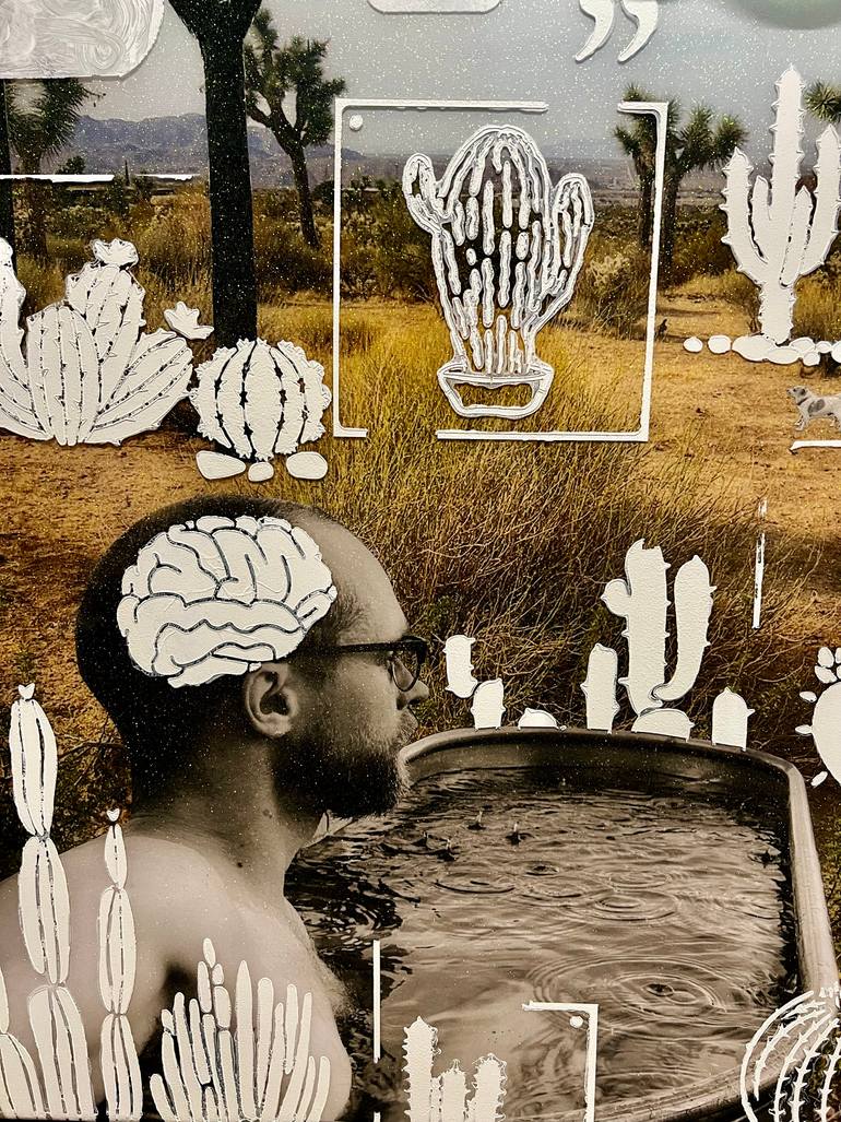 Original Street Art Nature Mixed Media by Cassidy Barnes