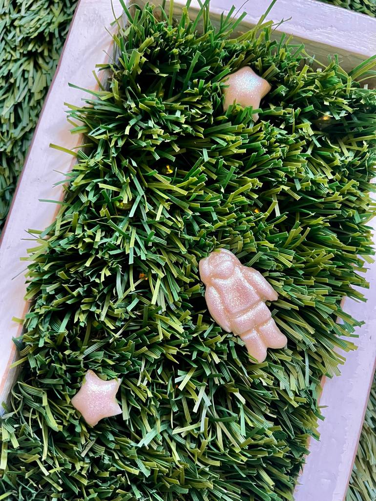 Original Modernism Outer Space Mixed Media by Cassidy Barnes