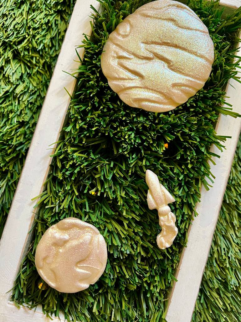 Original Modernism Outer Space Mixed Media by Cassidy Barnes