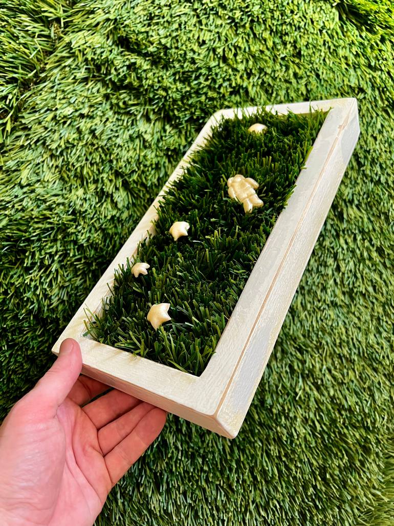 Original Modernism Outer Space Mixed Media by Cassidy Barnes