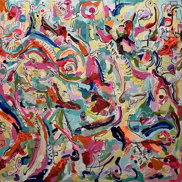 Original Abstract Expressionism Abstract Paintings by gulay alpay