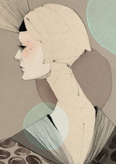 Original Illustration Women Digital by Ekaterina Koroleva