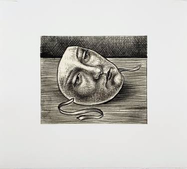 Original Surrealism Portrait Printmaking by Valerie Syposz