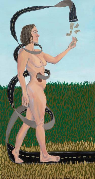 Original Surrealism Nature Painting by Taylor Stoneman