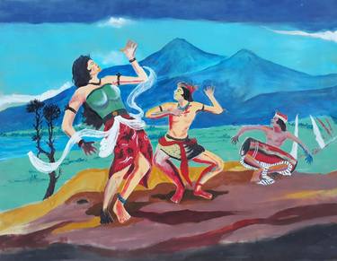 Original Expressionism Culture Paintings by Uud Bharata