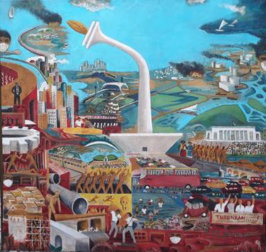 Original Cities Paintings by Uud Bharata