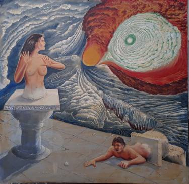 Original Surrealism Classical mythology Paintings by Uud Bharata