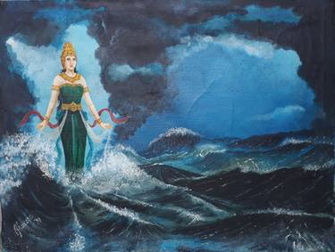 Original Surrealism Classical mythology Paintings by Uud Bharata