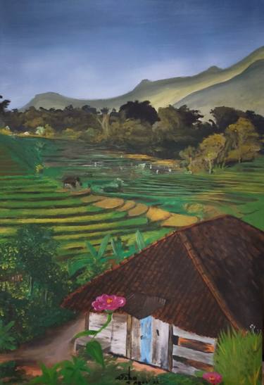 Original Rural life Paintings by Arzha Chip