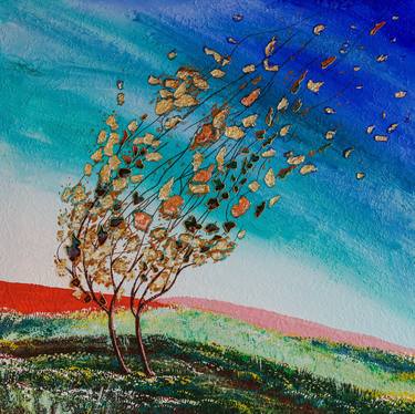 Print of Tree Paintings by Khatuna Esaiashvili