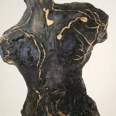 Original Abstract Body Mixed Media by Theresa Senger