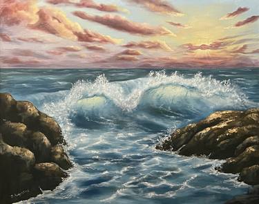 Original Impressionism Seascape Paintings by Donna Augustine