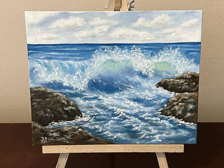 Original Impressionism Seascape Painting by Donna Augustine